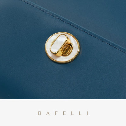 BAFELLI NEW 2025 WOMEN'S HANDBAG WINTER WOOL FASHION BENTO EVENING LEATHER ORIGINAL STYLE LUXURY BRAND PURSE SHOULDER CASUAL