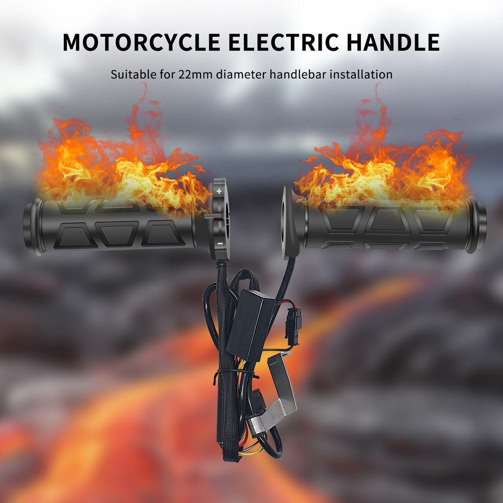 Manopla Aquecida para Motocicleta 22mm, Punho Universal Aquecido para Moto, Manoplas Elétricas Aquecidas, Punho Aquecido para Motocicleta no Inverno