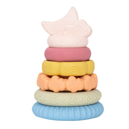 Stacking Nesting Baby Montessori Toys Set Cute Dinosaur Stacking Tower Educational Learning Toys Babies Gift for Boys Girls