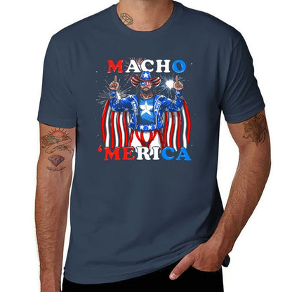 Macho merica T-Shirt black cotton t-shirt plain for man package t shirt personalised T-Shirt