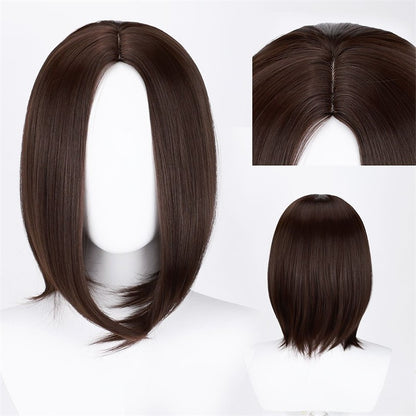 Attack on Titan Eren Yeager Cosplay Wig Synthetic Short Straight Wig Anime Coser Heat Resistant Fiber High Quality Wig Halloween