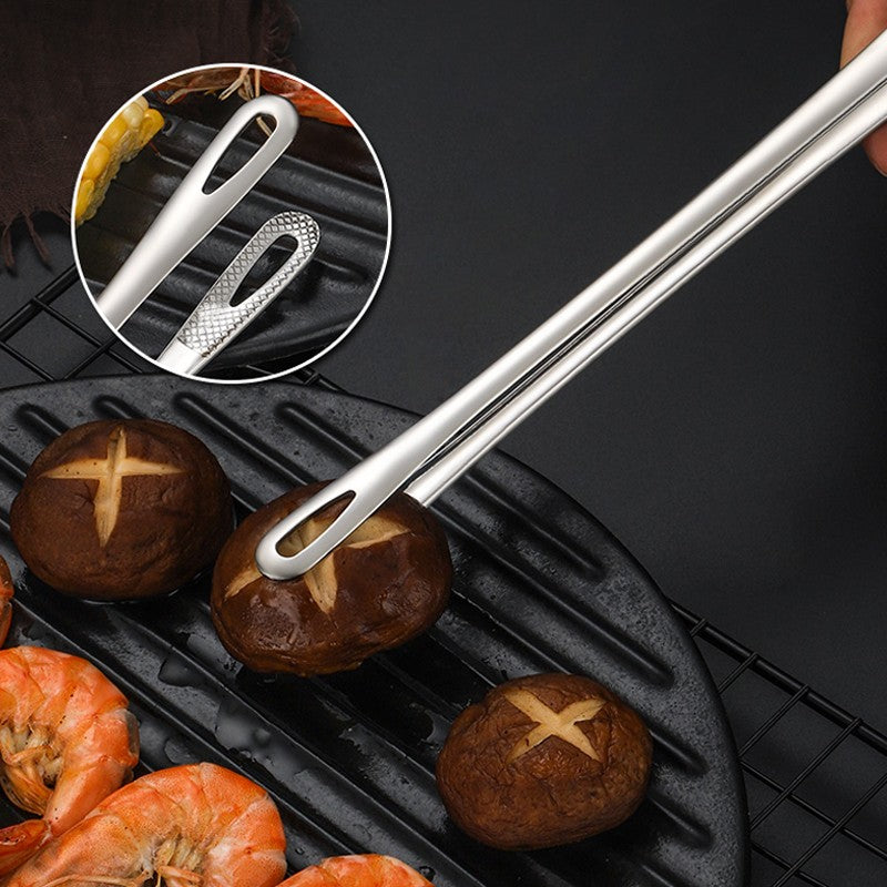 2 pinças de cozinha, pinças de churrasco, pinças de cozinha de aço inoxidável, pinças de chef para alimentos e carne, clipe de pinças de churrasco, ferramentas e acessórios de cozinha