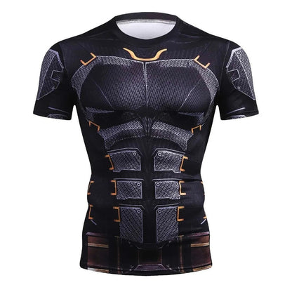 panther Summer Comics 3D Printed T Shirt Men Compression Fashion Short Sleeve Men T Shirt Tops Tees For Cosplay Costume