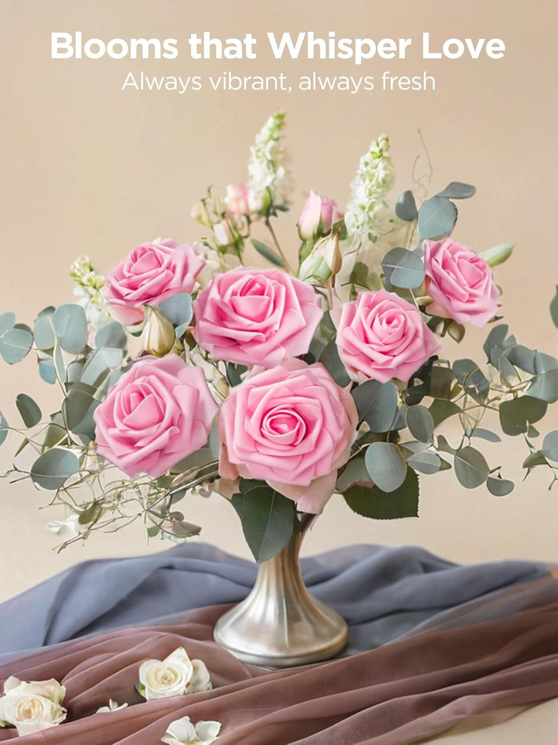 Artificial Flower PE Foam Rose Wedding Wreath Bride Bouquet Festival Decoration Accessory Home Room Outdoor Yard Diy Cheap Props