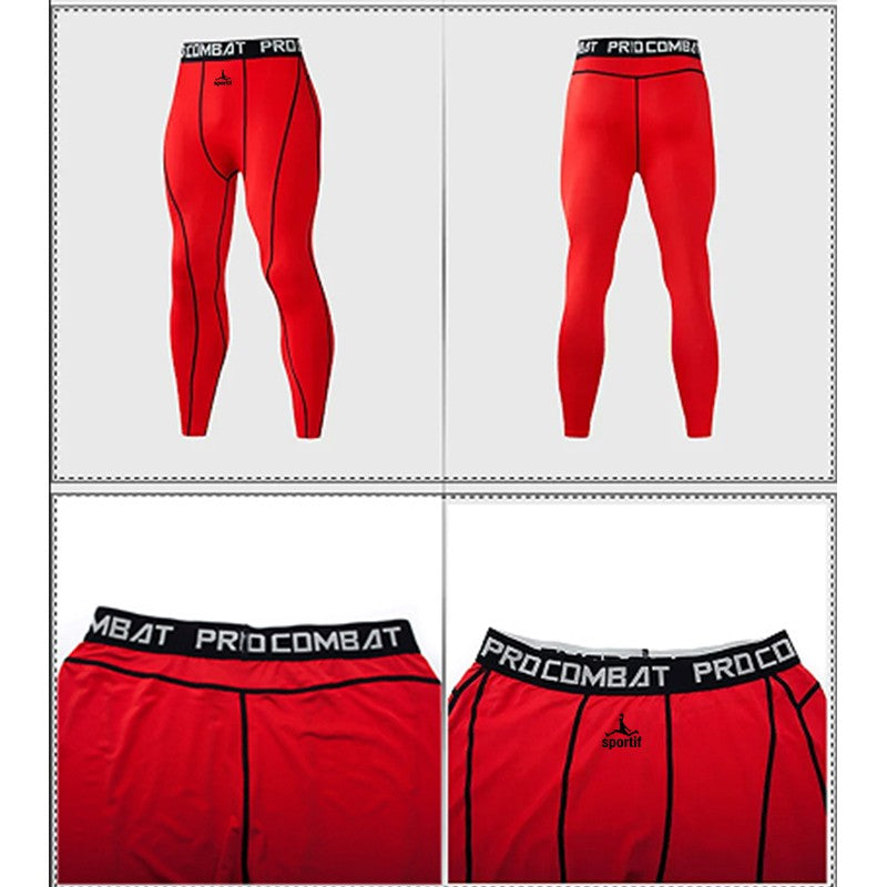 SPORTIF Men Bodybuilding longs Pants Fitness Compression Leggings Train Workout Outfit Male Muscle Alive Elastic Skinny Tights