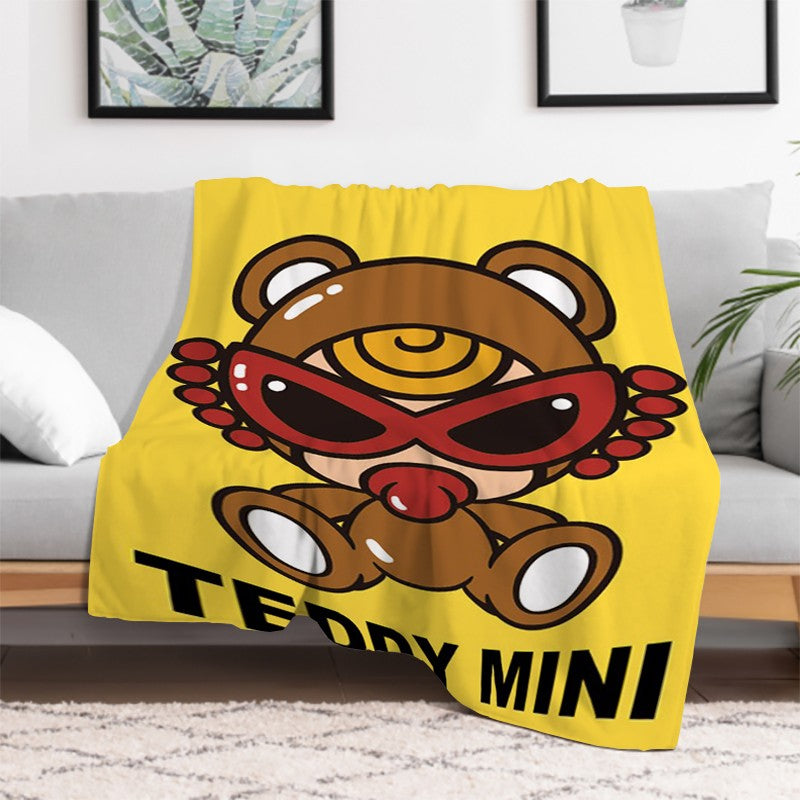 Japan Fashion Hysteric Mini Throw Downy Summer Blanket Fluffy Camping Chair Catnap Throws for Lounge Sofas Blankets Sofa Quilt