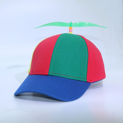 Funny Snapback Hat Helicopter Propeller Adventure Dad Hat Rainbow Bamboo Dragonfly Baseball Cap For Adult Kids Boys Girls