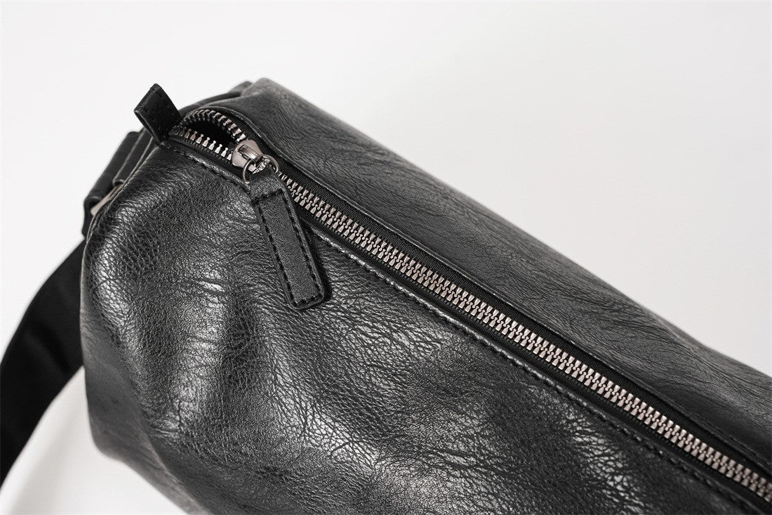 New soft leather men's bag shoulder bag men's leather bag crossbody bag Korean version versatile casual bag small shoulder bag B