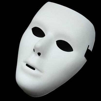 Halloween Jabba WockeeZ Dance Mask Hip-Hop Street Dance White Performances Mask For Man Women White Face Mask Cosplay Props