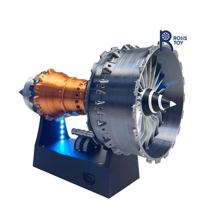 Trent 900 Ultra Precise Turbofan Model 200 Plus DIY Parts With Brushless Motor Engineering Student Training Kit