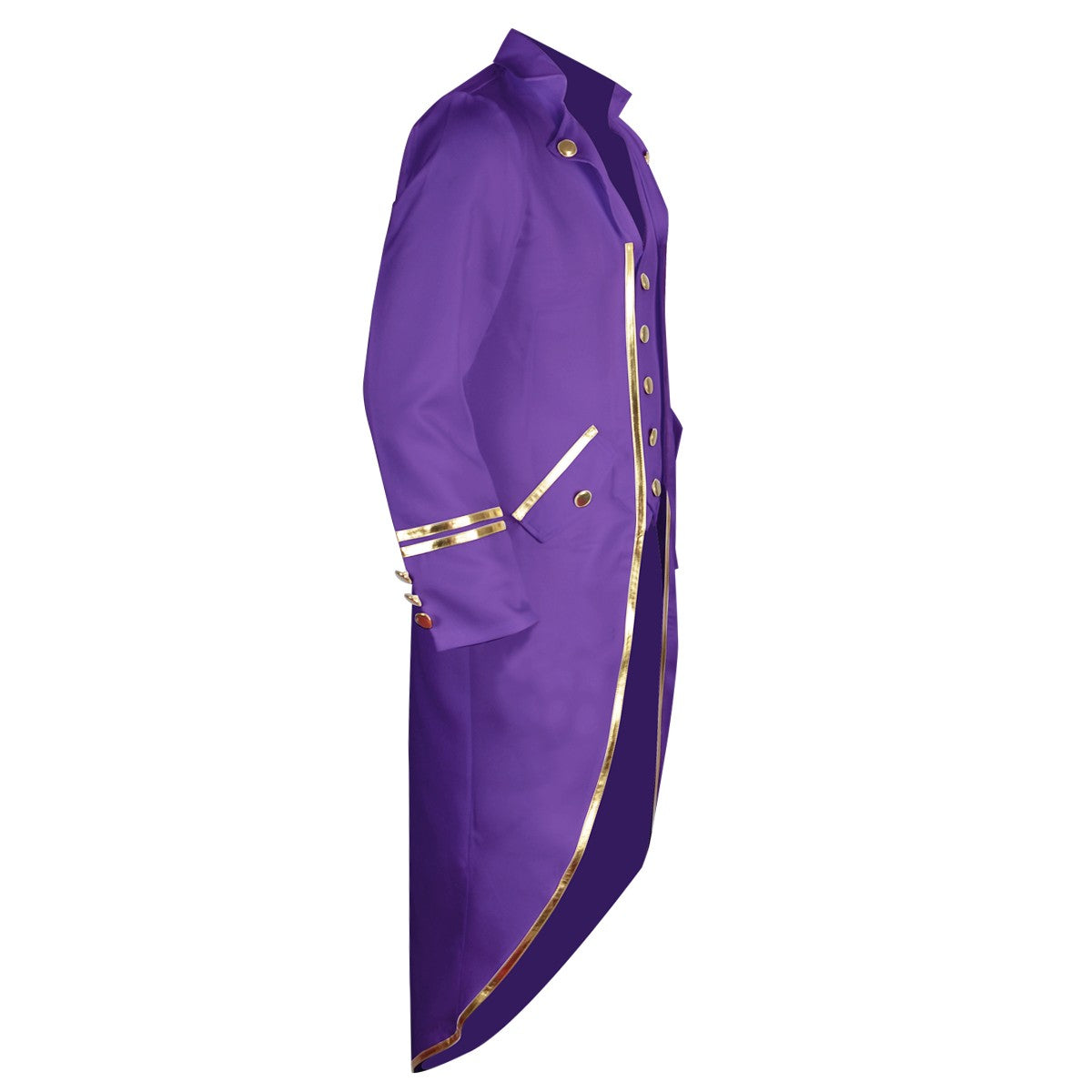Halloween Costume Men Tuxedo Medieval Vintage Costume Male Mid-Length Punk Vintage Gilt Tuxedo Stage Performance Clothing