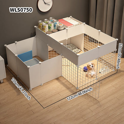 Cercadinho para Cães, Casa Interna, Gaiola, Cão de Porte Pequeno e Médio, Teddy, Corgi, Porta de Isolamento, Grade de Proteção, Canil