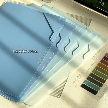 5 pcs A4 folder with lock buckle, high aesthetic office information booklet, large capacity for students to organize and store