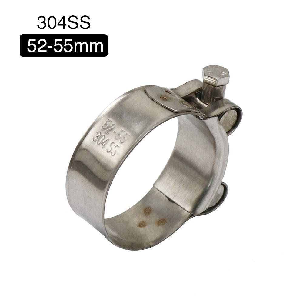 ZSDTRP 26-63mm Stainless Steel Motorcycle Exhaust Clamp Clip For Slip-on Motorcycle Muffler Clamp Kit