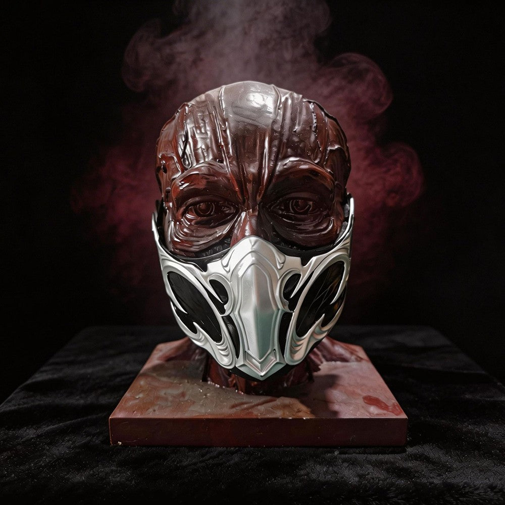 Game Mortal Kombat Bi Han Cosplay Mask NOOB SAIBOT ABS Adult Half Fack Mask Halloween Costume Props