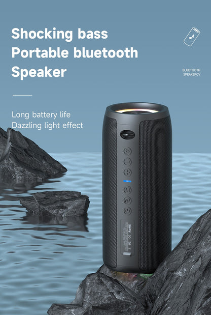 Zealot-S51Pro High-power Bluetooth Speaker 40W 3D Stereo Bass Bluetooth Speaker Portable IPX5 Waterproof Suitable TWS Boom Box