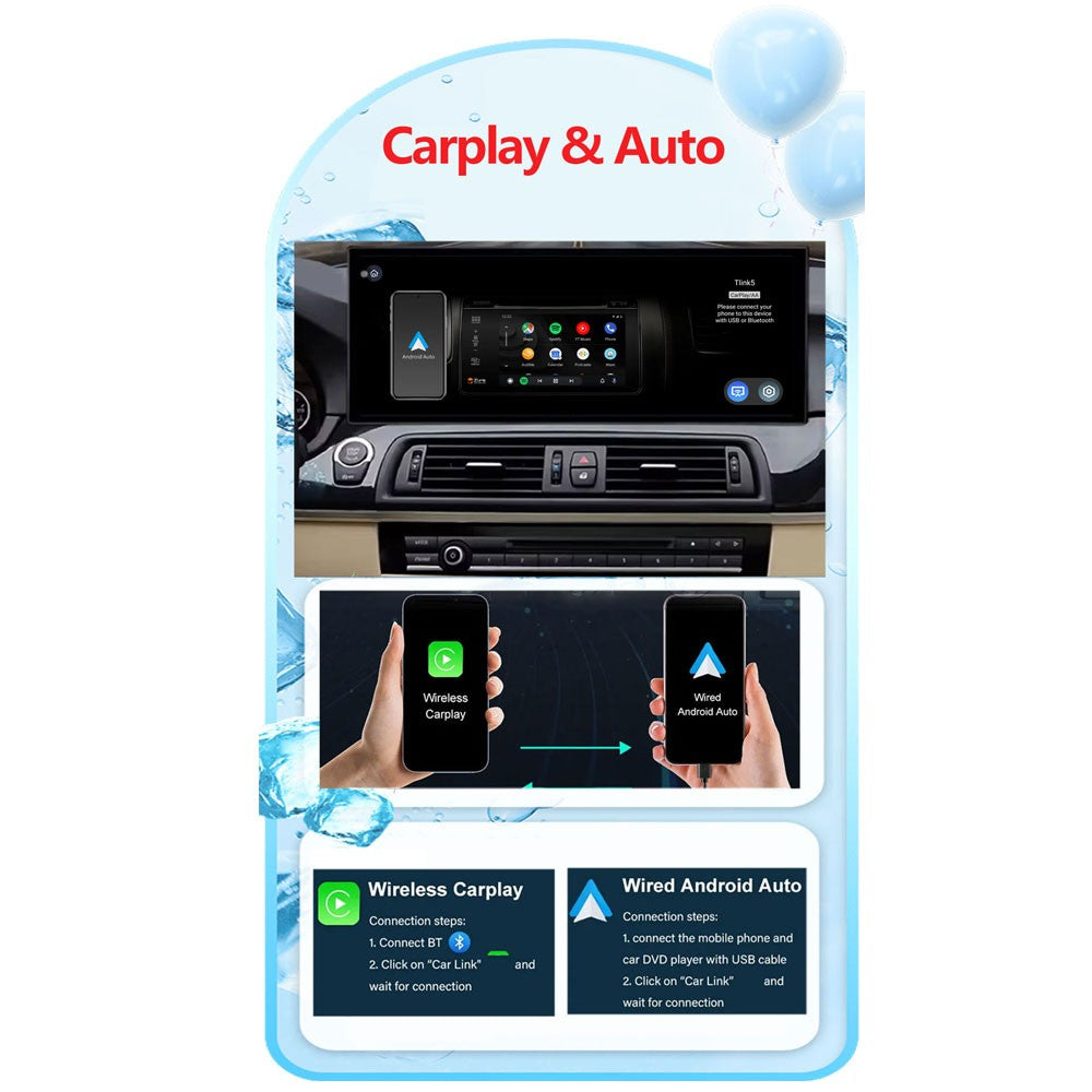 Para BMW X5 F15 X6 F16 2014 - 2018 Sistema NBT/EVO Rádio Automotivo Multimídia Player Android 14 GPS Navegação 4G BT Carplay Auto Ferramentas