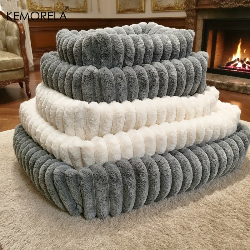 Cama Ortopédica Luxuosa para Cães - Colchão com Suporte de Alta Resiliência para Todas as Estações, Cama Macia para Animais de Estimação de Porte Médio e Grande, para Quarto
