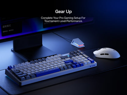 Mouse Gamer Sem Fio Rapoo VT2 MAX E-sports com Sensor Óptico de Taxa de Sondagem de 8K, Design Ergonômico, Leve (53g) para PC e Laptop