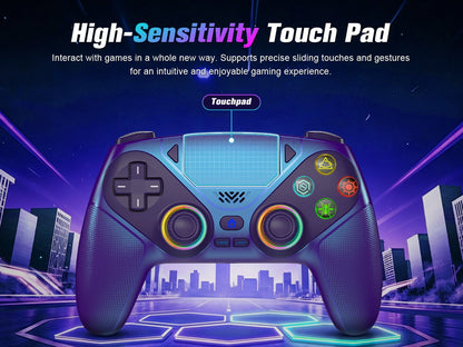 For Playstion 5 Controller PS5 Pro/Slim/PC Wireless Gamepad Hall Effect Trigger RGB Turbo Vibration Button Joystick