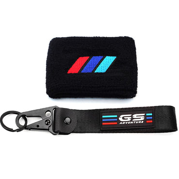For BMW S1000XR S1000RR S1000R R1250GS R1200GS F850GS Motorcycle Accessories Brake Fluid Reservoir Elastic Cuff Sock Keychain