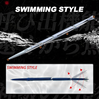 Isca Artificial Hunthouse Articulada Lápis 3 Seções 255mm/30.6g Agulha Sinking Swimbait para Anchova Robalo Material de Pesca