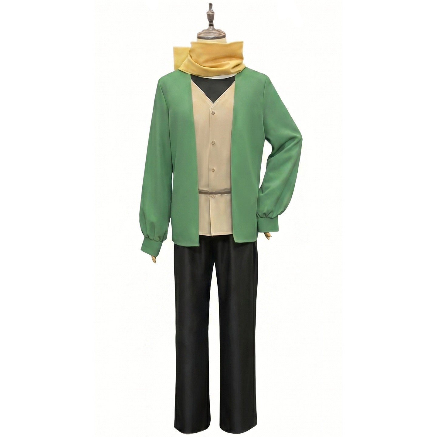 Anime Natsuki Subaru  Re:zero Starting Life in Another World Cosplay Costume Wig Full Set Green Coat  Halloween Costume for Men