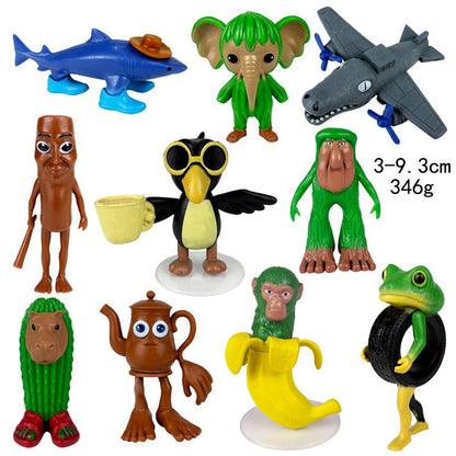 Boneco de brinquedo italiano Brainrot Tung Sahur Tralalero Tralala Figuras Bombardino Crocodilo Shimpanzini Bananini Decoração de modelo Boneca Presente