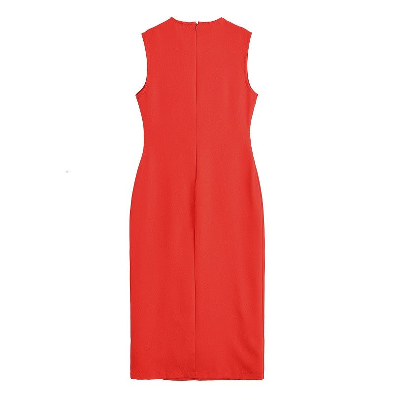 MUJER 2025 Womens Dresses Black Office Long Dresses for Women Spring Sleeveless