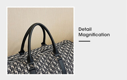 Women's Travel Totes Gym Bag Duffle Sports Fitness Business Casual Luggage Canvas Letter Handbag Outdoor Shoulder Weekend Bag