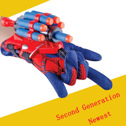 Novo para Homem-Aranha Boneco Brinquedo Crianças Plástico Cosplay Luva Lançador Conjunto Herói Lançador Brinquedo de Pulso Halloween Brinquedos Engraçados Presente para Menino