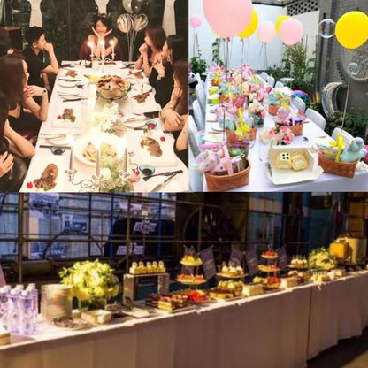 white tablecloth home dinner party oversized table cover wedding banquet outdoor party cover hotel decoration tablecloths