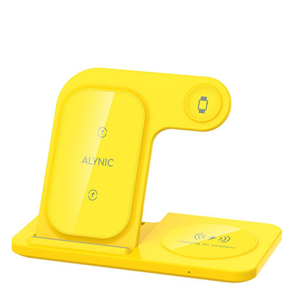 Base Carregadora Sem Fio Rápida 300W Dobrável para iPhone 16 15 14 13 12 Pro Max Apple Watch Airpods
