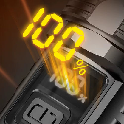 USB Rechargeable High Power LED Flashlight Super Bright Torch, Portable Hand Light for Camping, Hiking  Emergency Survival