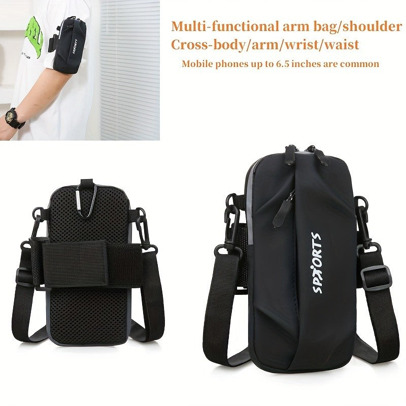 1pc Lightweight Multi-functional Satchel Bag for Men Women, Sport Running Bag for Coins Keys Cards Phone