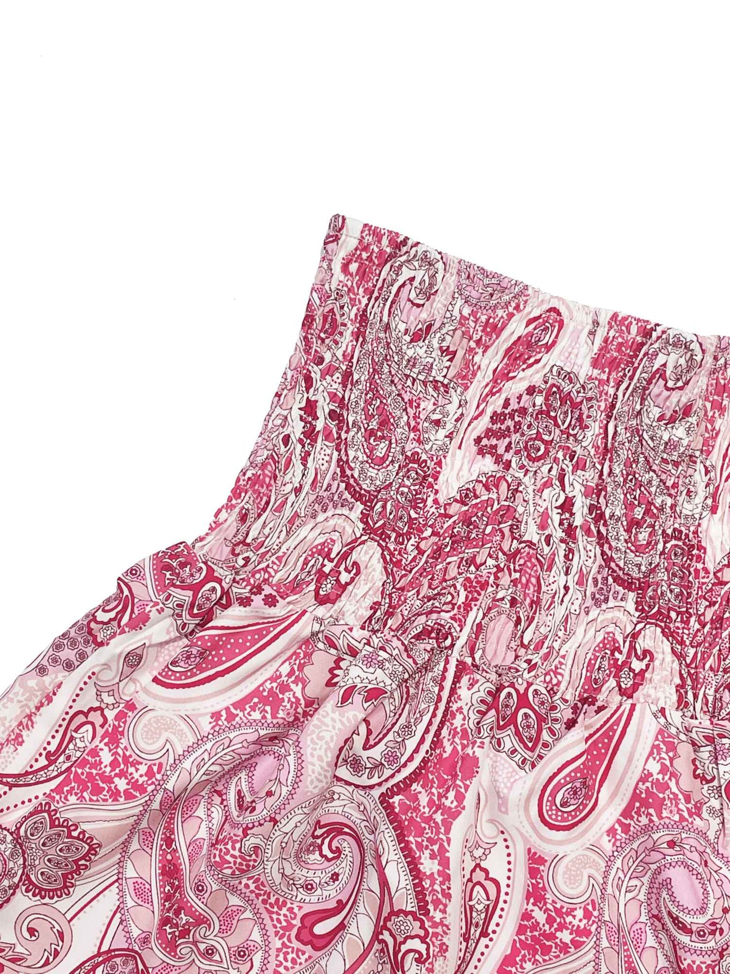 Vacation Style Stretchy Waist Long Maxi Skirt - Flowy Beach Skirt with Elastic Waistband