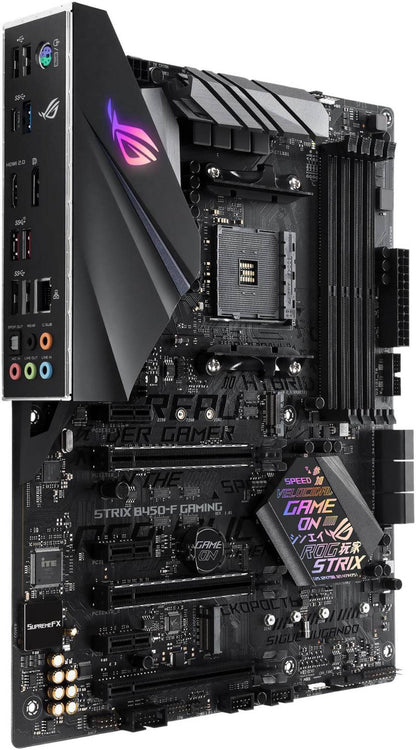 Placa-mãe ASUS ROG STRIX B450-F GAMING B450 AM4 DDR4 64GB Para Ryzen 5 5600X 5500 4700 3600 3900 2600 5700 cpu M.2 ATX