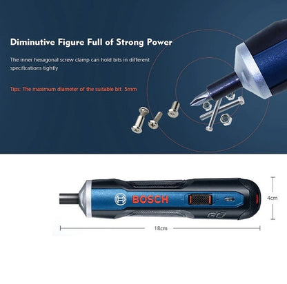 Parafusadeira Bosch Go 2 Recarregável Sem Fio Furadeira Parafusadeira de Impacto Bosch Go Parafusadeira Elétrica Ferramentas Elétricas Domésticas Multifuncionais