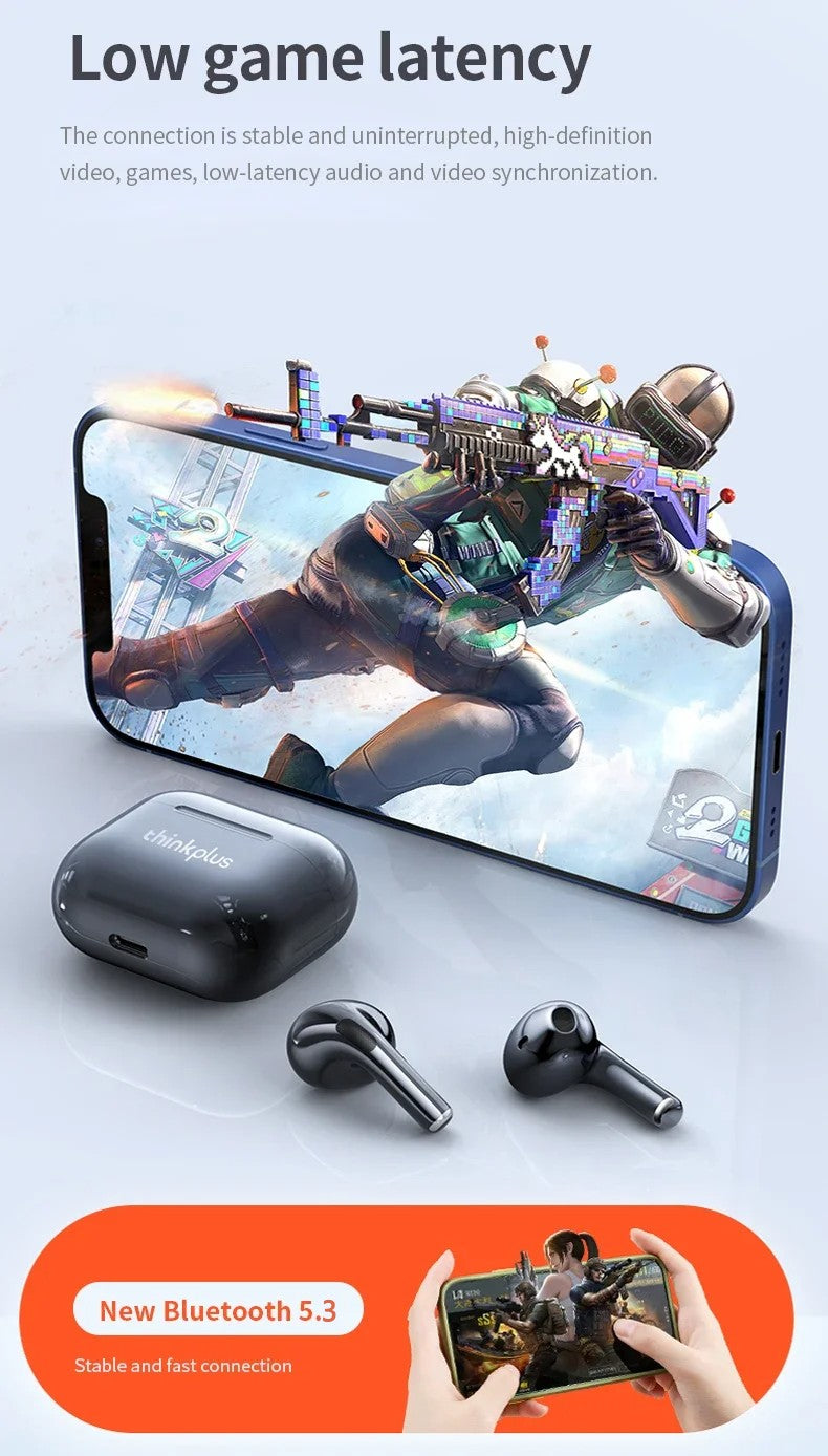 Original Lenovo LP40Pro LP40 LP40II Wireless Bluetooth 5.3 Earphones TWS HiFi Earbuds Sport headset Long Standby with Mic 2025
