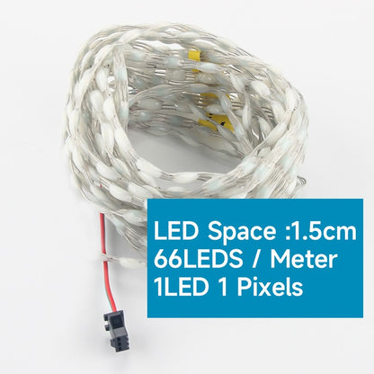 5V 12V WS2811 Clear Wire 3PIN Seed Pixel String Light for Fairy Lights Outdoor RGB Addressable Individually Garland Light