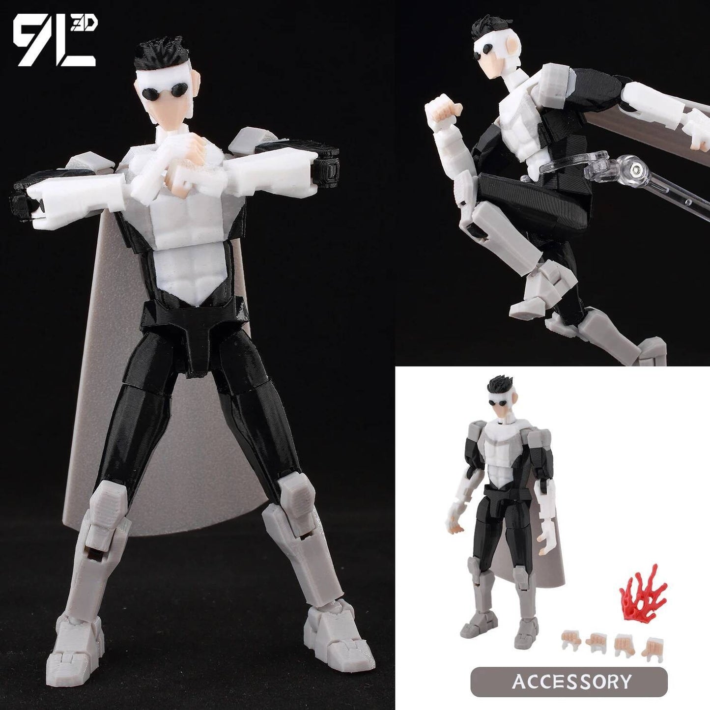 9L3D Sortudo 13 Invencível Menino Conquistador? Boneco de Ação Omni Impresso em 3D Modelo de Anime Articulado Colecionável Brinquedo Presente Fã