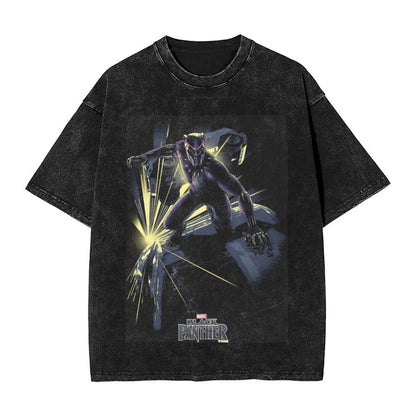 Men's Frgrt T Shirt Black Panther 100% Cotton Clothing Humorous Short Sleeve Crew Neck Tee Shirt 6XL T-Shirts