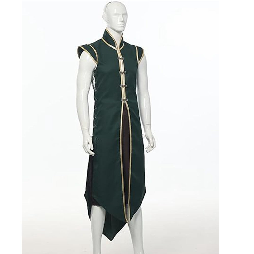 Mens Medieval Viking Vest Colete Vintage Sem Mangas Sobretudo Longo de Cavaleiro Renascentista Fantasia