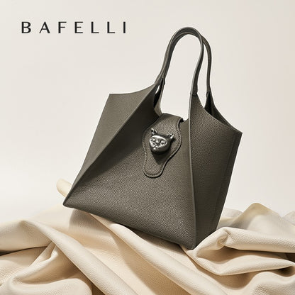 BAFELLI 2025 WOMEN'S HANDBAG TOTE TRAVEL BAGS GENUINE LEATHER CASUAL FASHION LUXURY BRAND UNISEX PURSE BUSINESS STYLISH DESIGNER