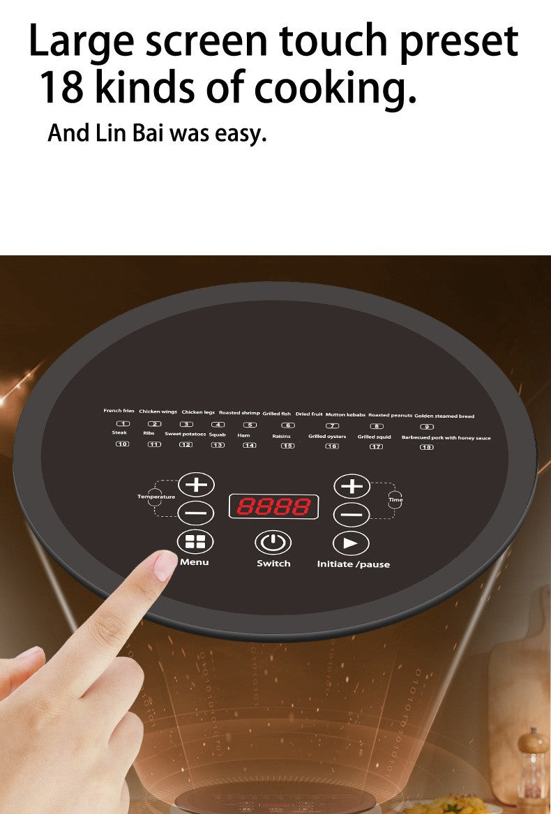 6L Large Air Fryer,Multifunction Digital Air Fryer Without Oil Electric Oven, Dehydrator, Air Fryer with LED Touch Panel