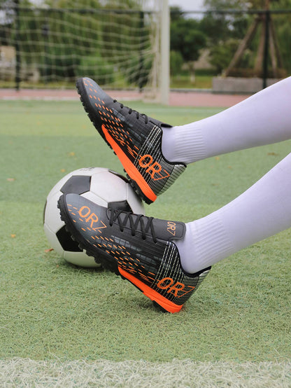 TF/FG Football Field Boots Original Men Women Studded Football Shoes Turf Match Ultralight Soccer Shoes Cleats Unisex Resistant