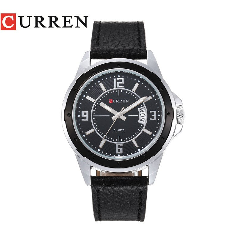 CURREN 8124,8208,8192,8230 Factory Watch Men Calendar Sport Military Male Clock Brand Luxury Origianl PU Leather Band Wristwatch