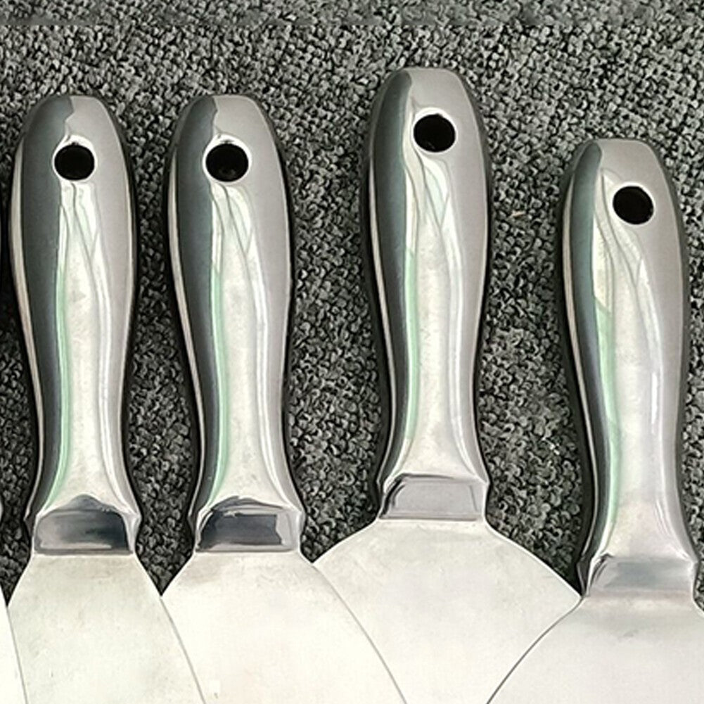 Espátula de Aço Inoxidável de Peça Única para Massa de Parede, Ferramenta de Pedreiro, Espátula de Pintor, Raspador para Nivelamento, Remendos e Pintura