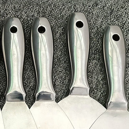 Espátula de Aço Inoxidável de Peça Única para Massa de Parede, Ferramenta de Pedreiro, Espátula de Pintor, Raspador para Nivelamento, Remendos e Pintura