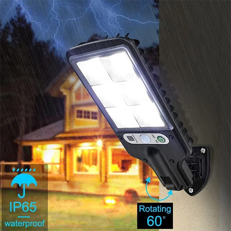 1-5 Pack Solar Street Lights Outdoor Waterproof Motion Sensor Wall LED with 3 Lighting Mode Solar Powered Lights for Garden
